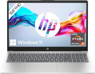 Notebook HP Pavilion 15-fc0253ng Natural Silver, Ryzen 5 7520U, 16GB RAM, 512GB SSD