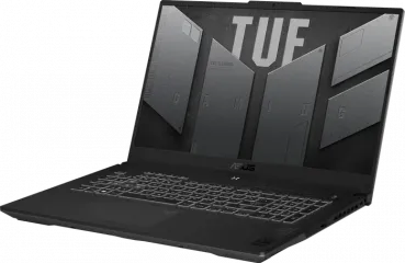 Notebook ASUS TUF Gaming A17 FA707NU, Mecha Gray, Ryzen 5 7535HS, 16GB RAM, 512GB SSD, GeForce RTX 4050, DE