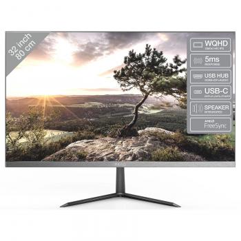 gebrauchter 32" Monitor PEAQ PMO S323-IQSC, 2450x1440 2K, Garantie bis 02.05.2026