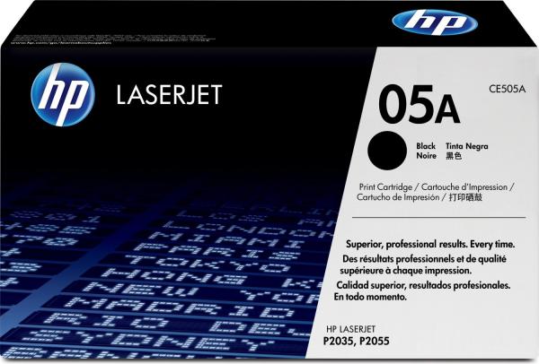 Toner HP-LaserJet, 05A, P2035/P2055, CE505A f. 2300 Normseiten