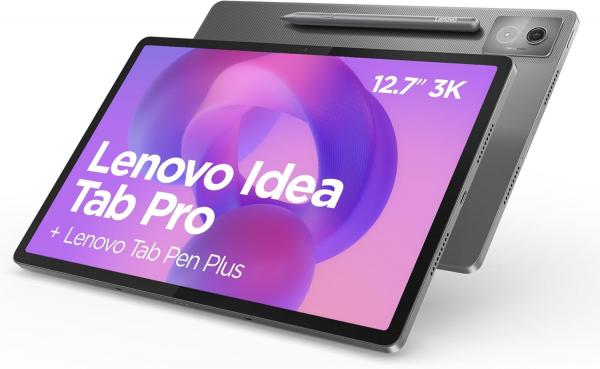 Tablet Lenovo Idea Tab Pro Tablet | 12.7" 3K Display | MediaTek Dimensity 8300 | 8GB RAM | 256GB eMMC | Android 14 | Luna Grey | inkl. Tab Pen Plus