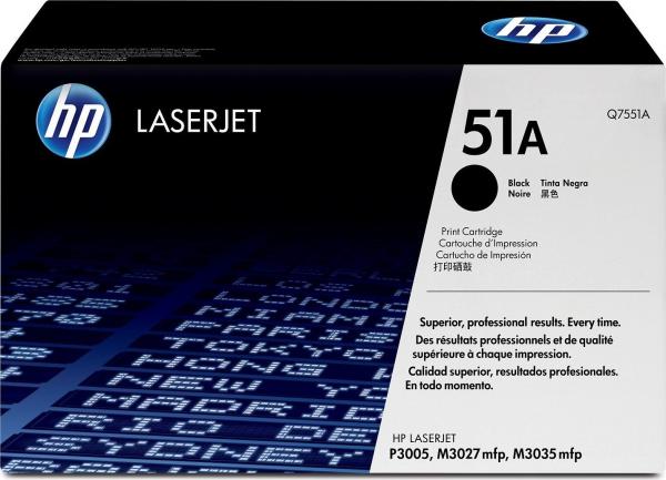 Toner HP-LaserJet , 51A, P3005 , P3005d , P3005dn , P3005n , P3005x , M3035 MFP , M3027 MFP , M3027x MFP , M3035xs MFP ca. 6500 Normseiten