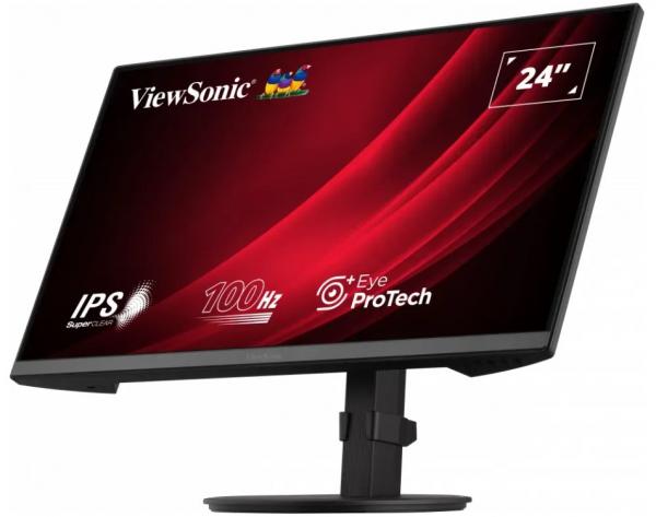 Monitor ViewSonic VG2408A-MHD, 24", IPS, FHD, 100Hz, höhenverstellbar, Speaker, DP/HDMI/VGA